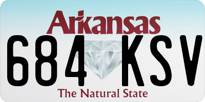 AR license plate 684KSV