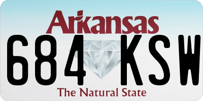 AR license plate 684KSW