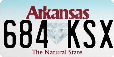 AR license plate 684KSX