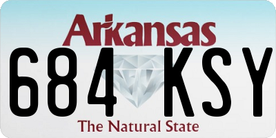 AR license plate 684KSY