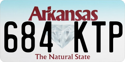 AR license plate 684KTP