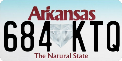 AR license plate 684KTQ