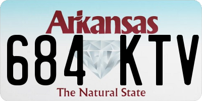 AR license plate 684KTV