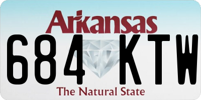AR license plate 684KTW