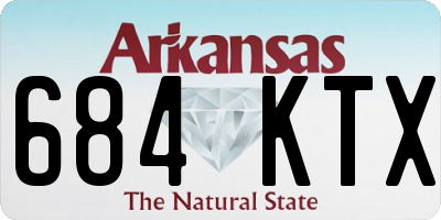 AR license plate 684KTX
