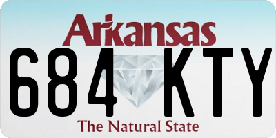 AR license plate 684KTY