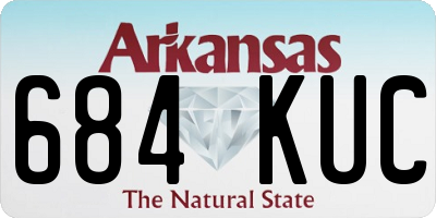 AR license plate 684KUC