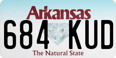 AR license plate 684KUD