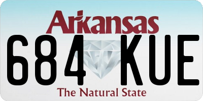 AR license plate 684KUE