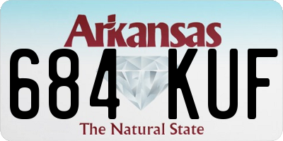 AR license plate 684KUF
