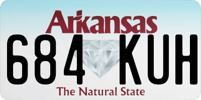 AR license plate 684KUH