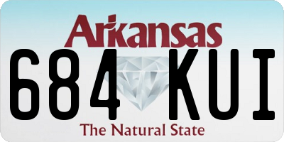 AR license plate 684KUI