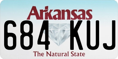 AR license plate 684KUJ