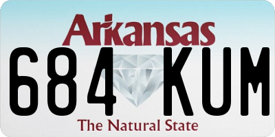 AR license plate 684KUM