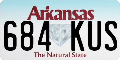 AR license plate 684KUS