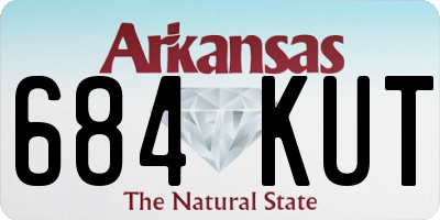 AR license plate 684KUT