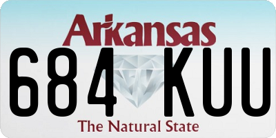 AR license plate 684KUU