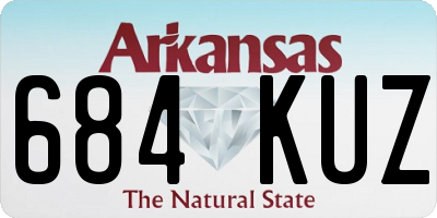 AR license plate 684KUZ