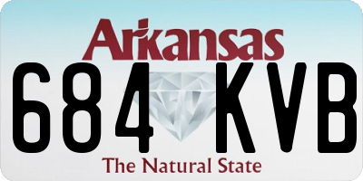 AR license plate 684KVB