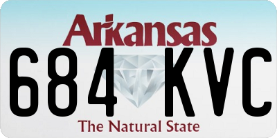 AR license plate 684KVC