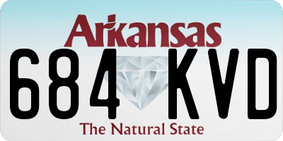 AR license plate 684KVD