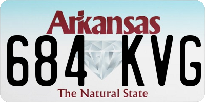 AR license plate 684KVG