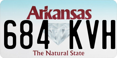 AR license plate 684KVH
