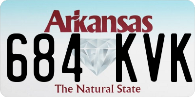 AR license plate 684KVK