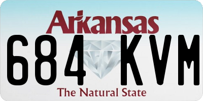 AR license plate 684KVM