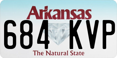 AR license plate 684KVP