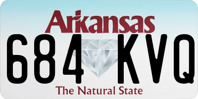 AR license plate 684KVQ