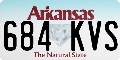 AR license plate 684KVS