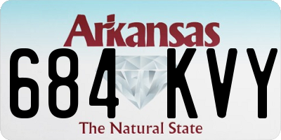 AR license plate 684KVY