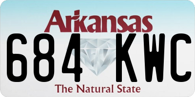 AR license plate 684KWC