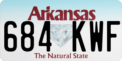 AR license plate 684KWF
