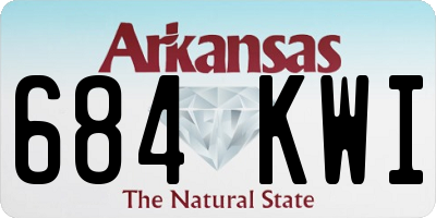 AR license plate 684KWI