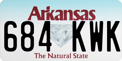 AR license plate 684KWK