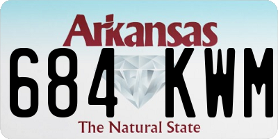 AR license plate 684KWM
