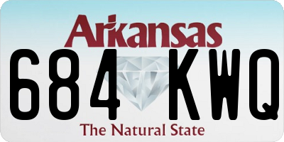 AR license plate 684KWQ