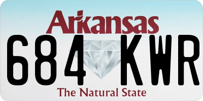 AR license plate 684KWR