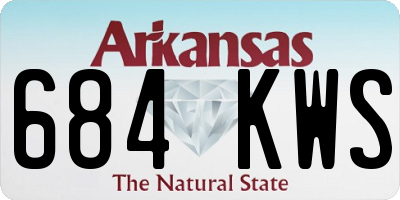 AR license plate 684KWS