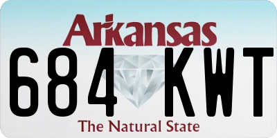 AR license plate 684KWT