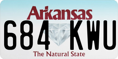 AR license plate 684KWU