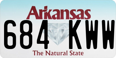 AR license plate 684KWW