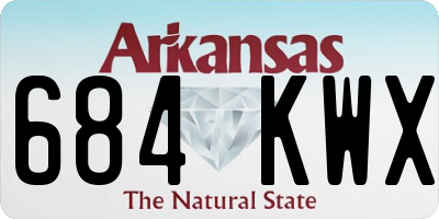 AR license plate 684KWX