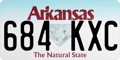 AR license plate 684KXC