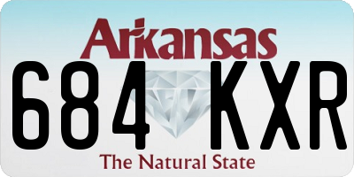 AR license plate 684KXR