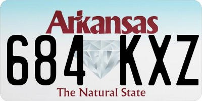 AR license plate 684KXZ