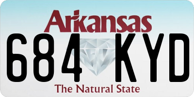AR license plate 684KYD