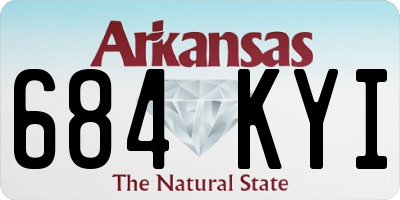 AR license plate 684KYI